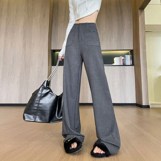 High (Various Loose Suit Designs) Plain Rise Pants Fit