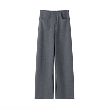 High (Various Loose Suit Designs) Plain Rise Pants Fit