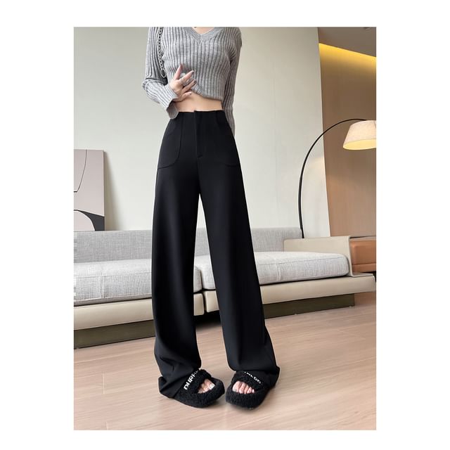 High (Various Loose Suit Designs) Plain Rise Pants Fit