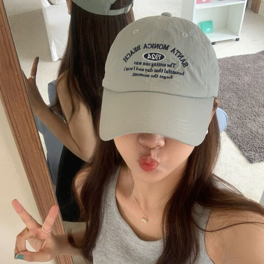 Baseball Letter Embroidered Cap