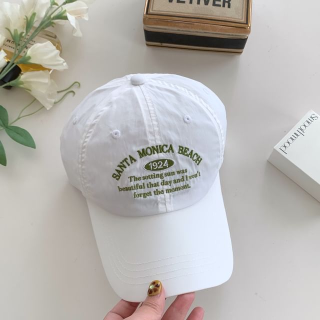 Baseball Letter Embroidered Cap