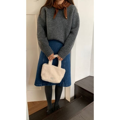 Scarf Heart Buttoned