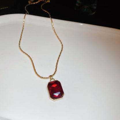 Hoop Drop Rhinestone Earring / Pendant Necklace