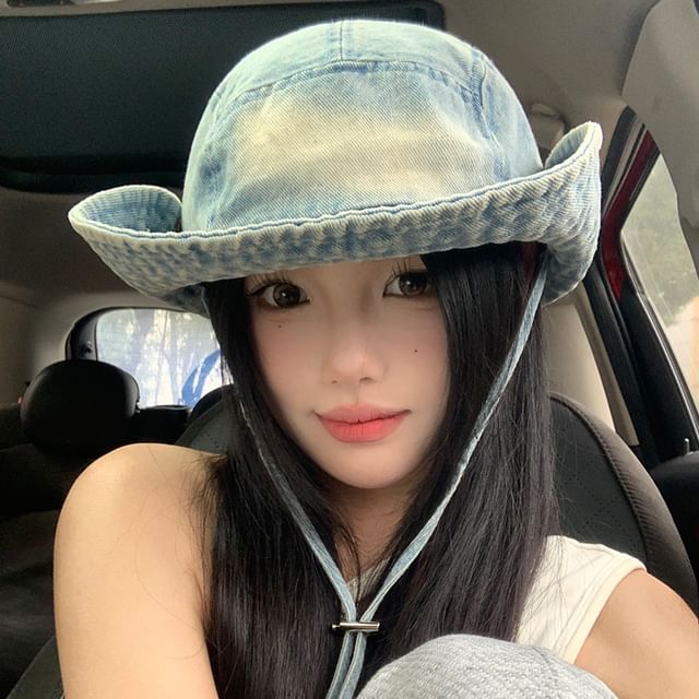 Denim Boonie Washed Hat