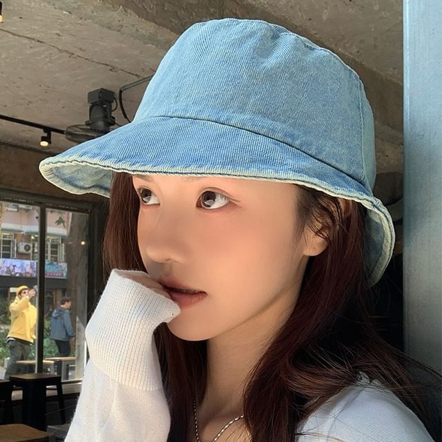 Hat Bucket Denim Washed