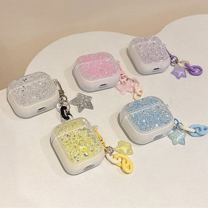 Skin Pro Earphone with Designs) Case Charm Sequined / (Various AirPods