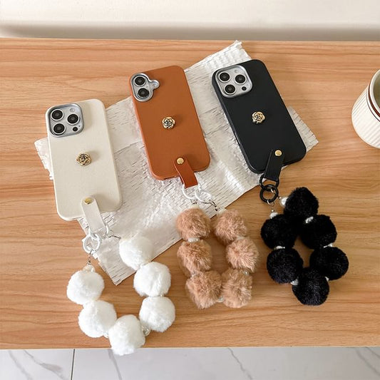 Floral Phone Strap with Case