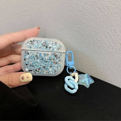 Skin Pro Earphone with Designs) Case Charm Sequined / (Various AirPods