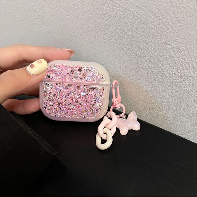 Skin Pro Earphone with Designs) Case Charm Sequined / (Various AirPods