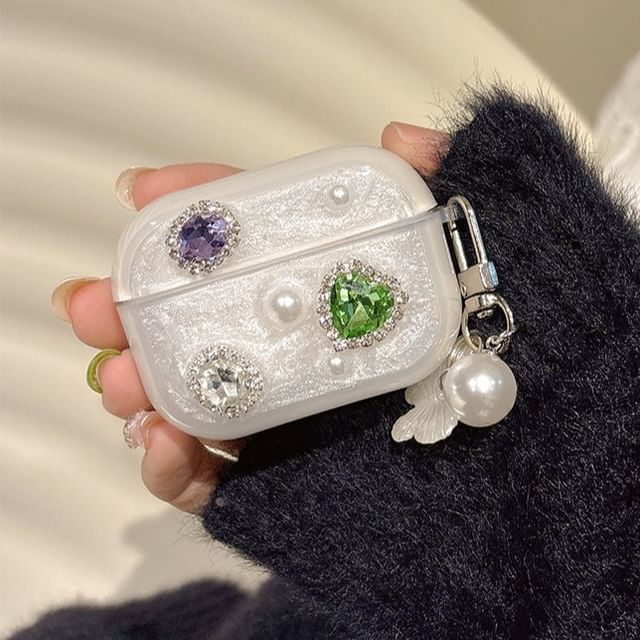 Skin Charm Earphone with / AirPods Rhinestone Case Pro