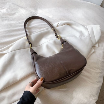 Plain Bag Faux Crossbody Leather