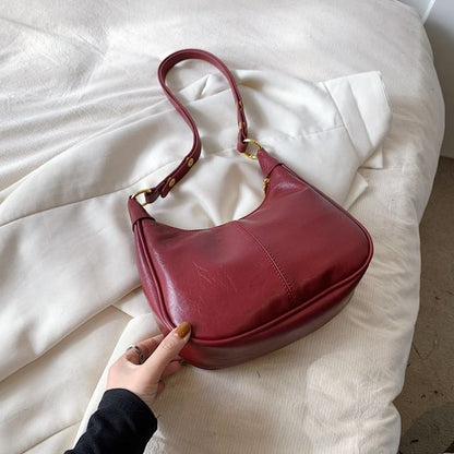 Plain Bag Faux Crossbody Leather