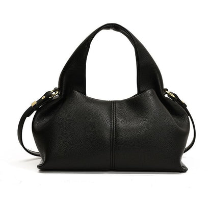 Top Crossbody Plain Handle Leather Faux Bag