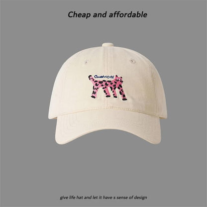 Cat Embroidered Baseball Cap