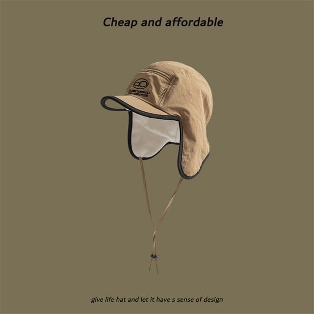 Trapper Print Lettering Hat