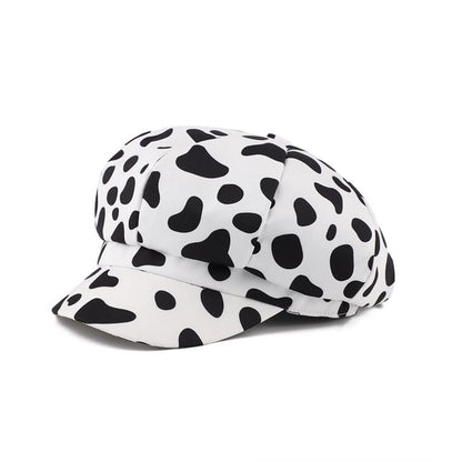 Print Animal Newsboy Cap