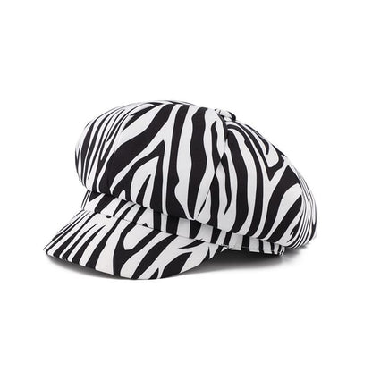 Print Animal Newsboy Cap