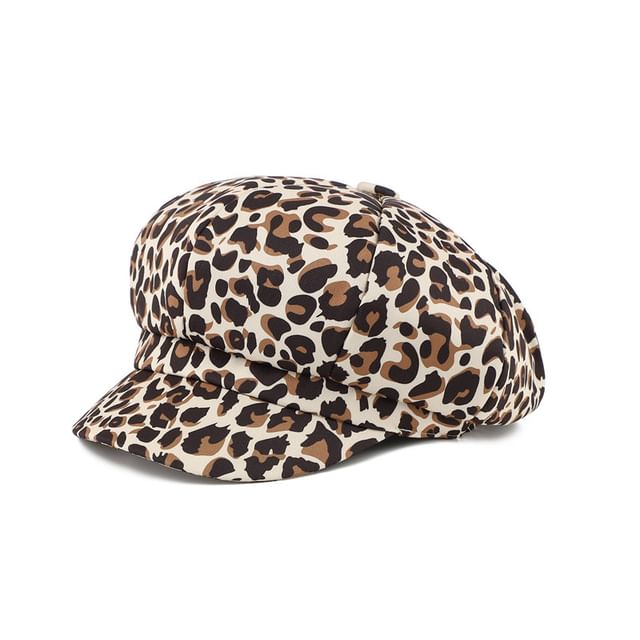 Print Animal Newsboy Cap