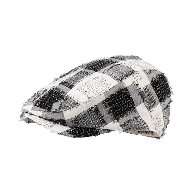 Patchwork Bucket Distressed Hat