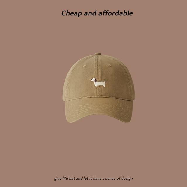 Dog Embroidered Cap Baseball