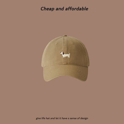Dog Embroidered Cap Baseball