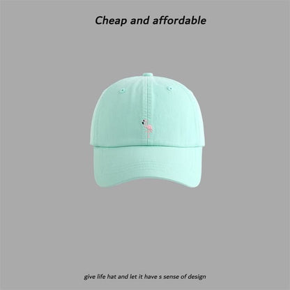 Flamingo Cap Baseball Embroidered