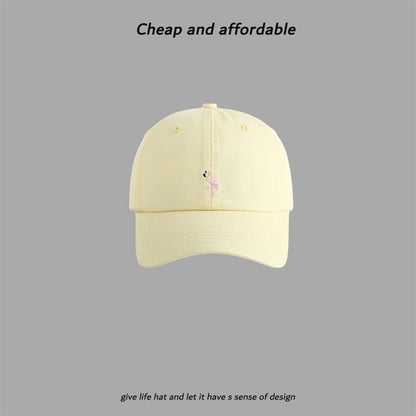 Flamingo Cap Baseball Embroidered