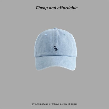 Flamingo Cap Baseball Embroidered