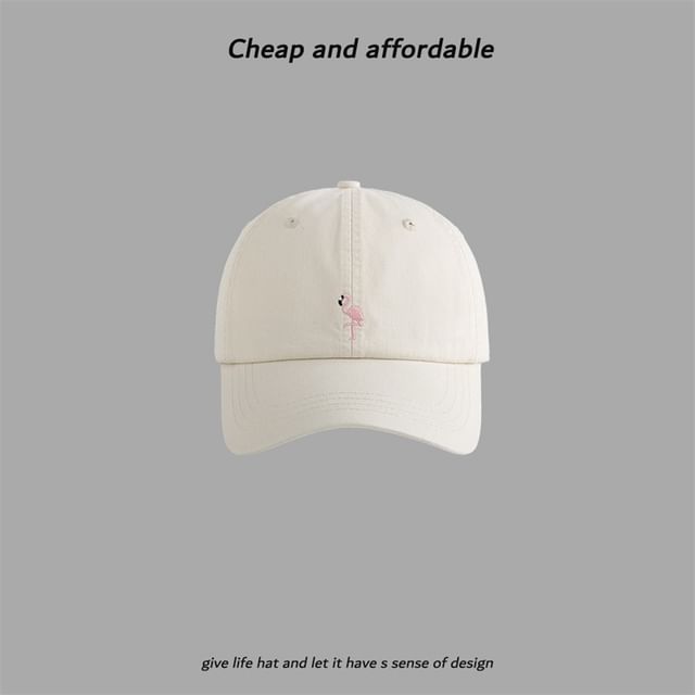 Flamingo Cap Baseball Embroidered