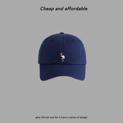 Flamingo Cap Baseball Embroidered