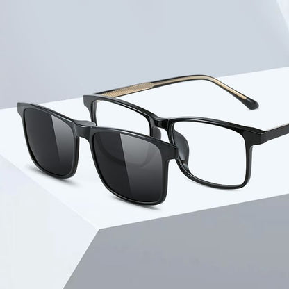 with Sunglasses Glasses Clip On Square