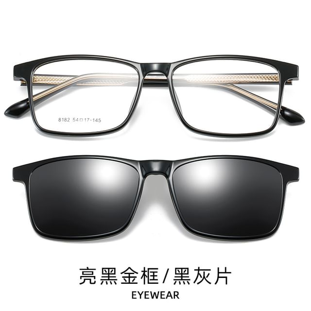 with Sunglasses Glasses Clip On Square