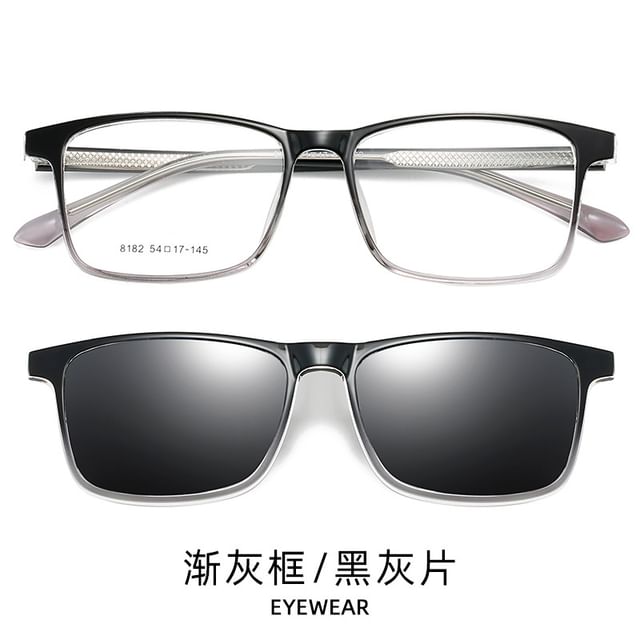 with Sunglasses Glasses Clip On Square