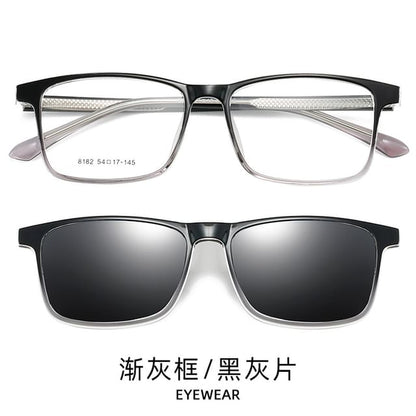 with Sunglasses Glasses Clip On Square