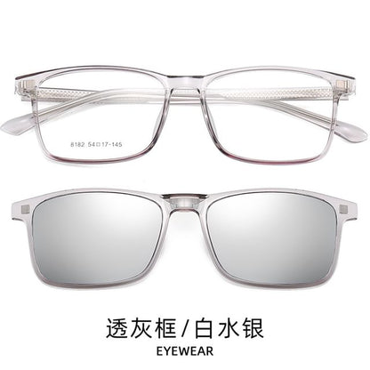 with Sunglasses Glasses Clip On Square