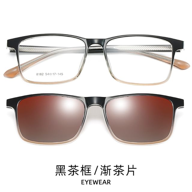 with Sunglasses Glasses Clip On Square