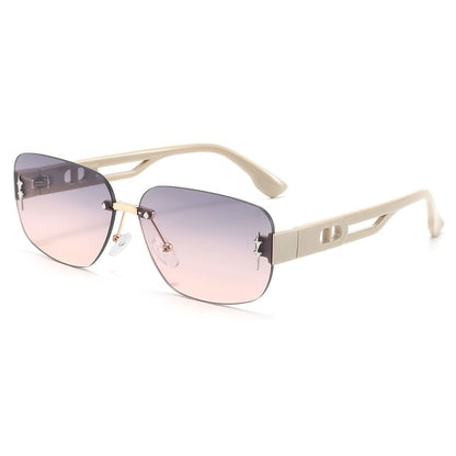 Rimless Sunglasses Rectangle