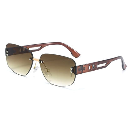 Rimless Sunglasses Rectangle