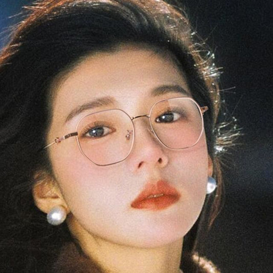 Blocking Light Glasses Blue Polygon