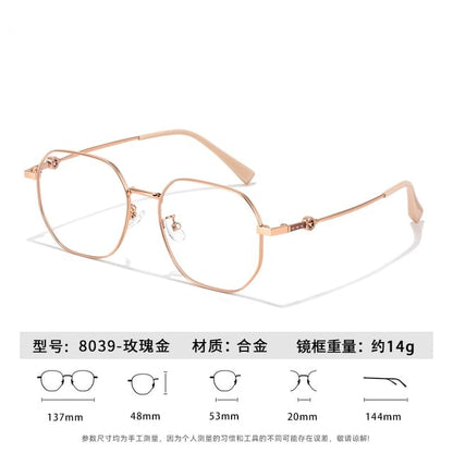 Blocking Light Glasses Blue Polygon