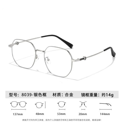 Blocking Light Glasses Blue Polygon