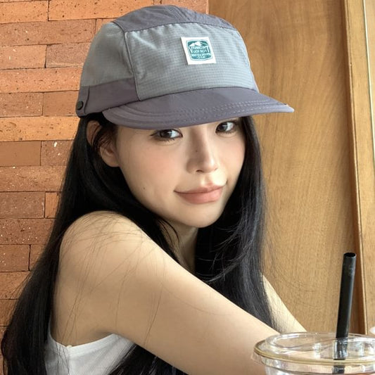 Lettering Baseball Applique Cap