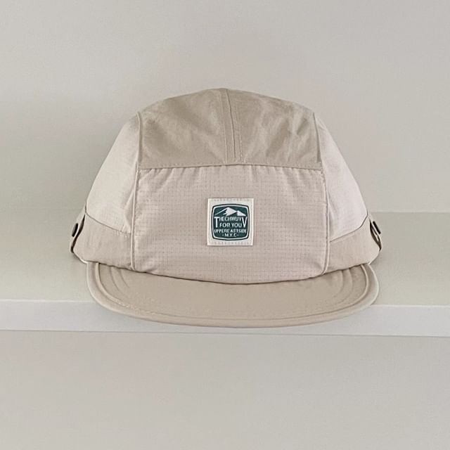 Lettering Baseball Applique Cap