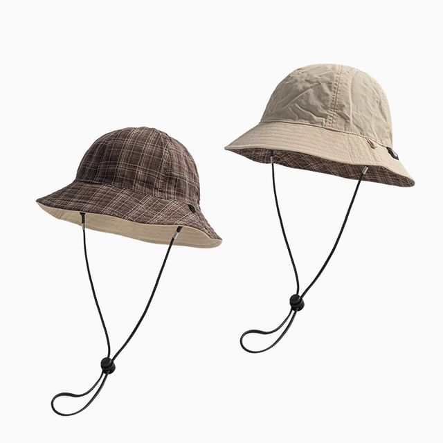 Applique Plaid Hat Boonie