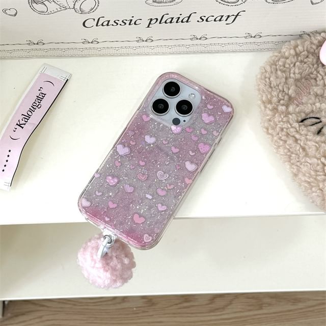Heart Print Phone Case