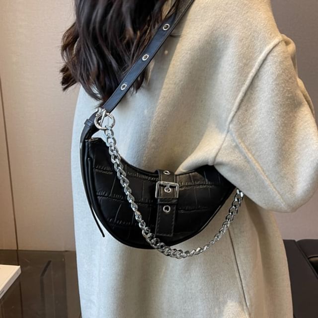 Animal Hobo Bag Print Buckled