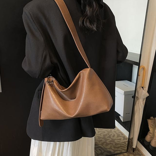 Leather Shoulder Faux Bag Plain