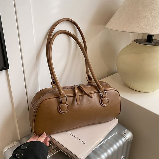 Bag Leather Faux Plain Shoulder