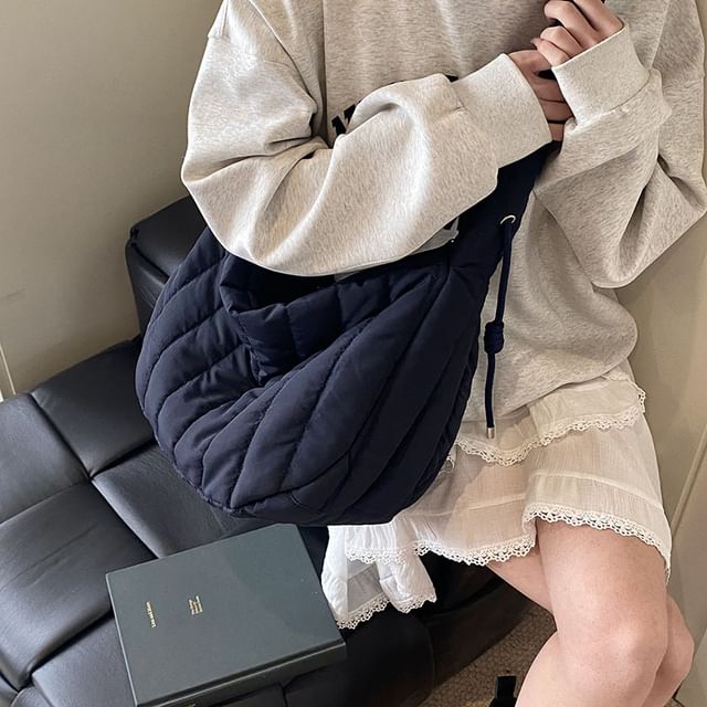 Shoulder Plain Bag Quilted
