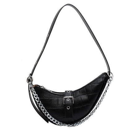Animal Hobo Bag Print Buckled